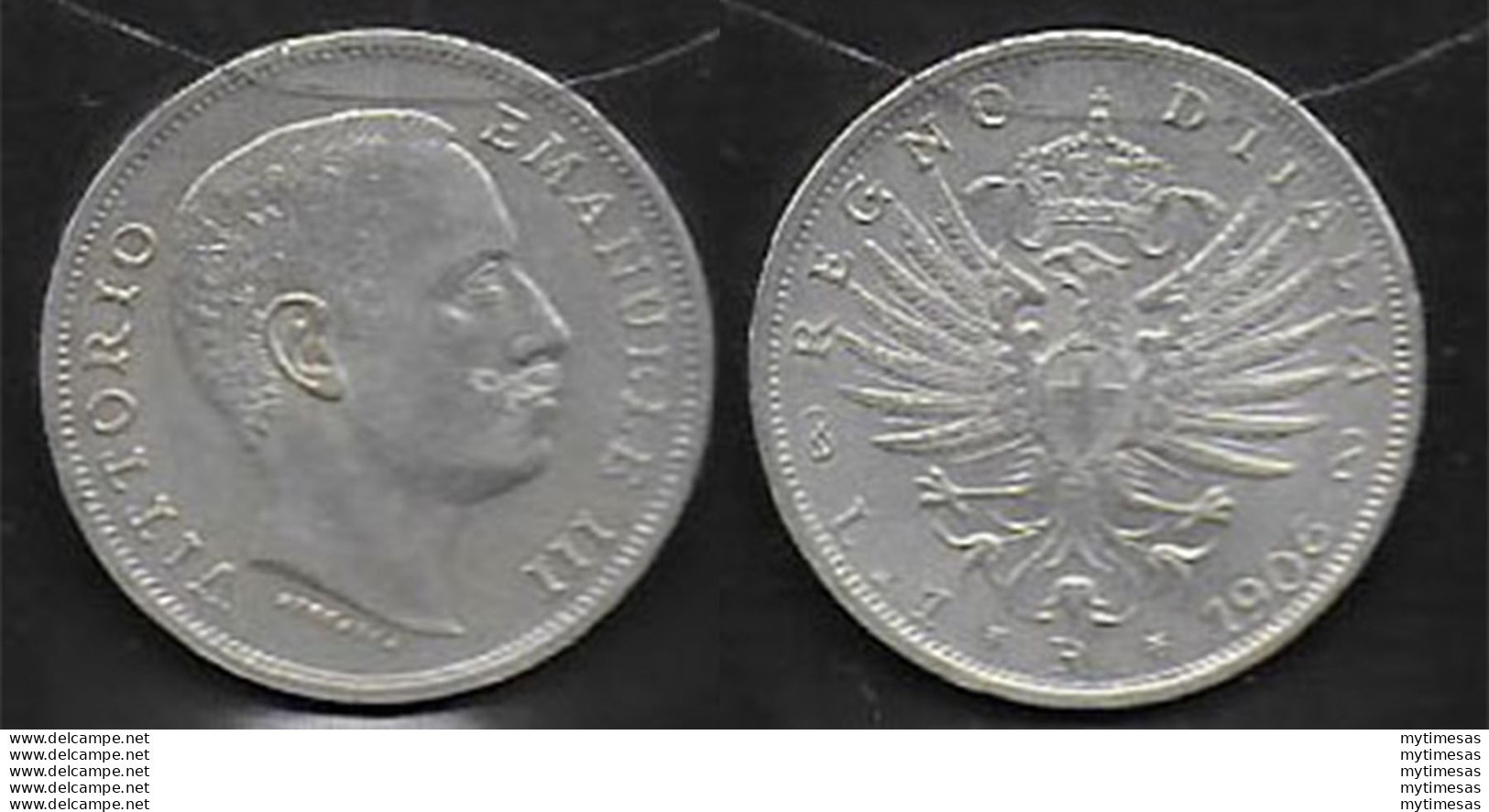 1906 Italia VE III Lire 1 Aquila Sabauda In Argento SPL - 1900-1946 : Vittorio Emanuele III & Umberto II