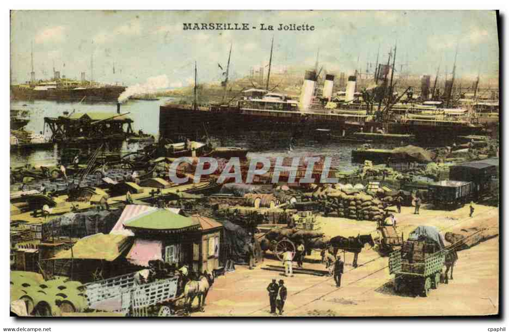 CPA Marseille La Joliette Bateaux - Joliette, Zone Portuaire