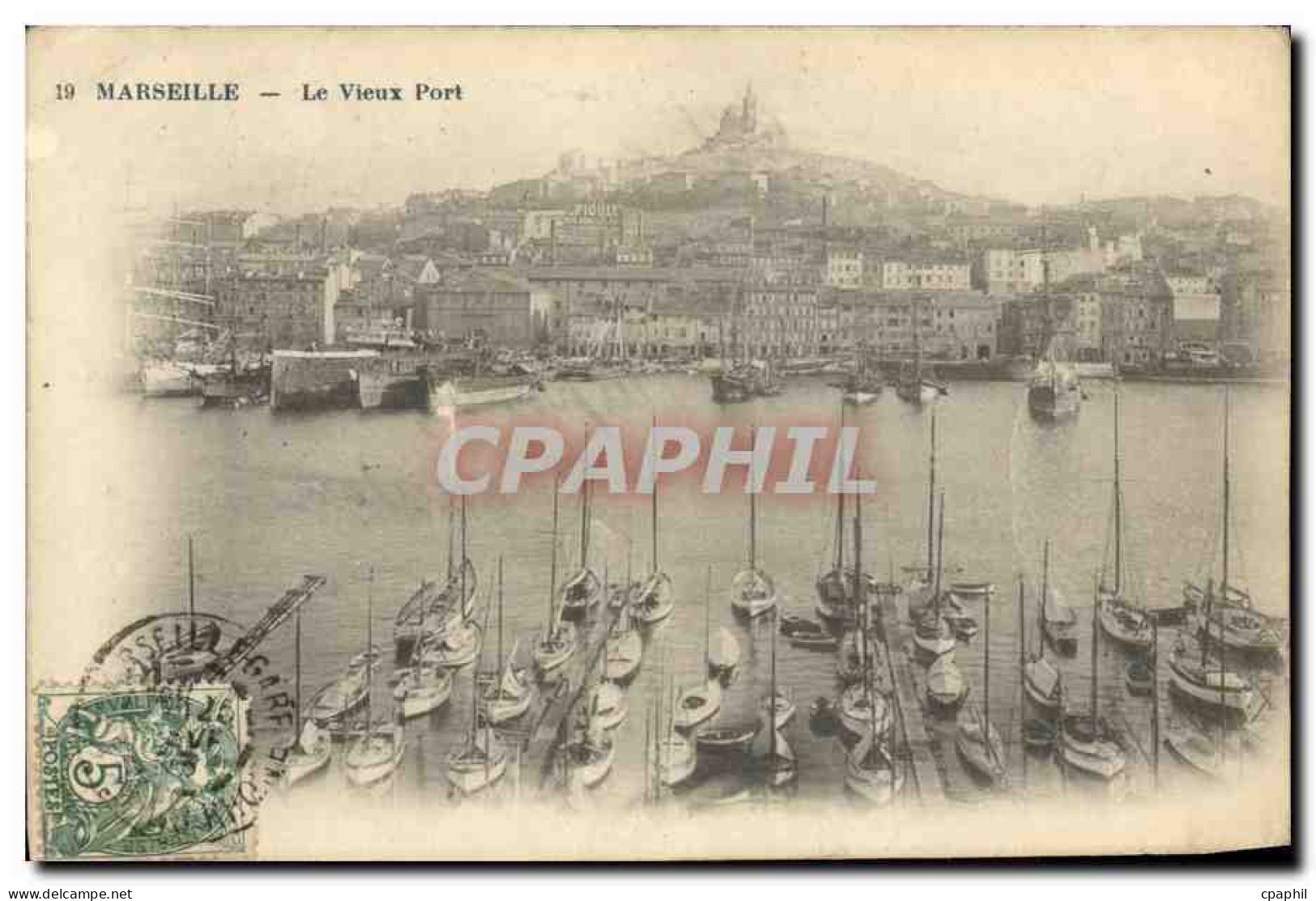 CPA Marseille Le Vieux Port Bateaux - Vieux Port, Saint Victor, Le Panier