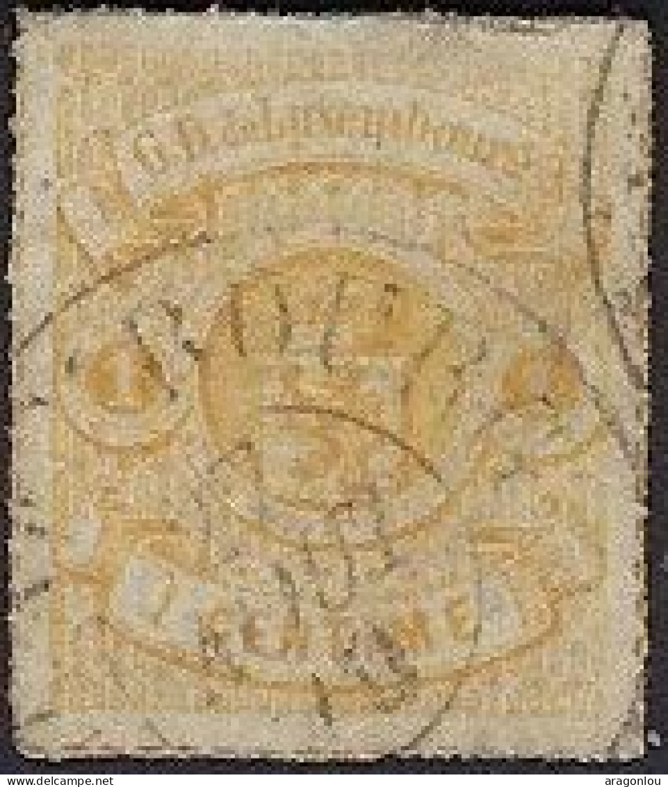 Luxembourg - Luxemburg -  Timbre   Armoiries   1865   1c.   °   Michel 16a - 1859-1880 Wapenschild