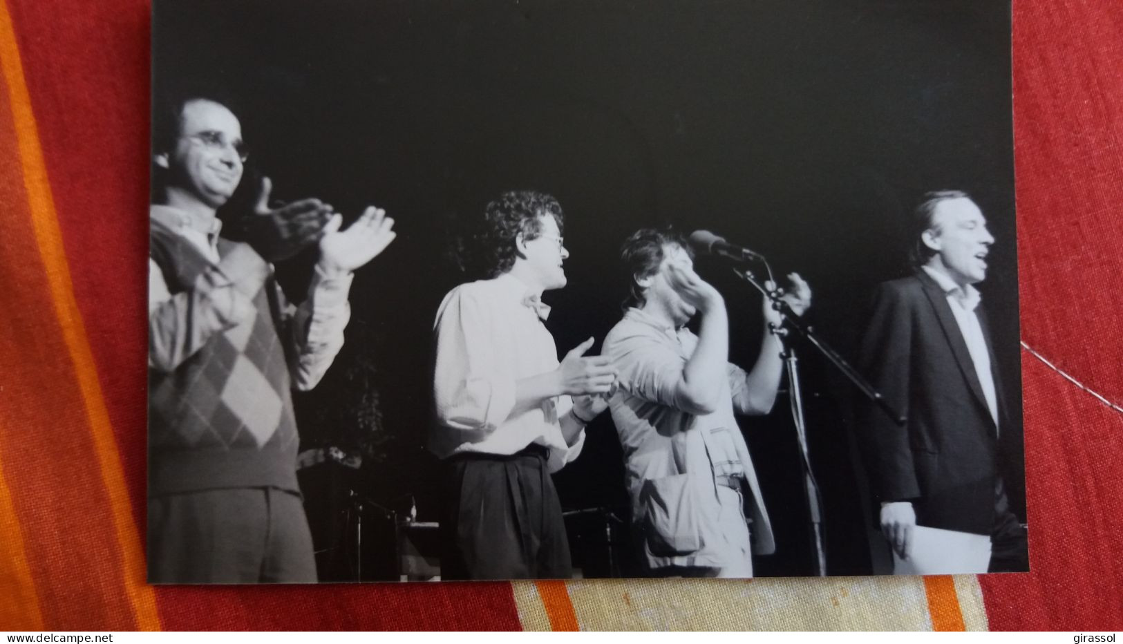 PHOTO FRANCE INTER MUSIQUE JAZZ ? MUSICIEN CHANTEURS APPLAUDISSEMENTS   FORMAT 9 PAR 13 CM - Beroemde Personen