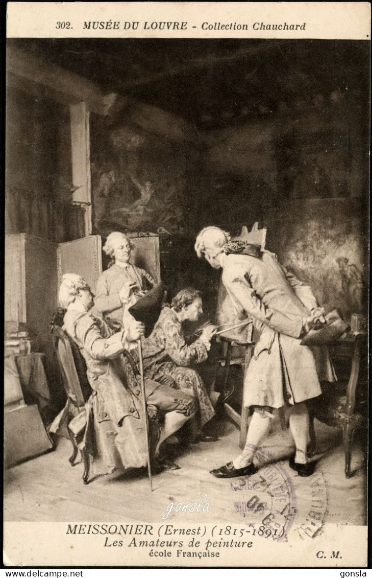 MEISSONIER 1916 "Les Amateurs De Peinture - école Française" - Pittura & Quadri