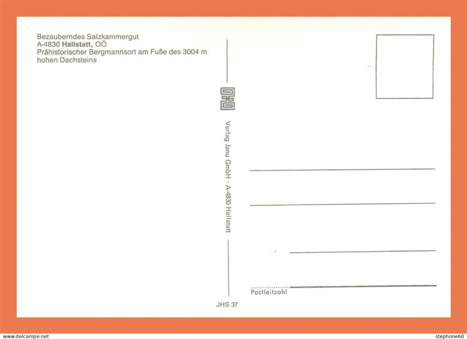 A683 / 313 Autriche HALLSTADT Bezauberndes Salzkammergut - Sin Clasificación