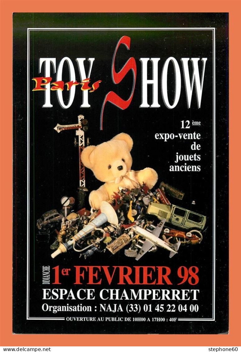 A684 / 569 Carte Pub TOY SHOW PARIS 1998 - Reclame