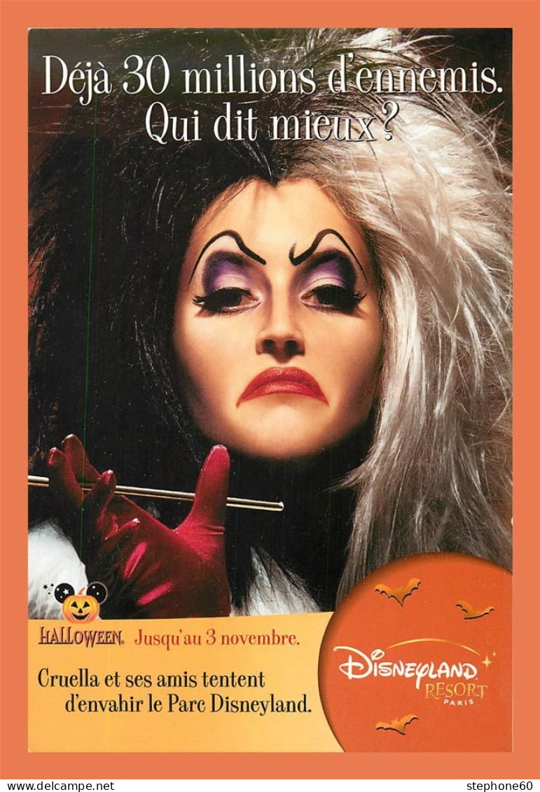 A685 / 357 Carte Pub DISNEYLAND Paris Halloween - Publicité