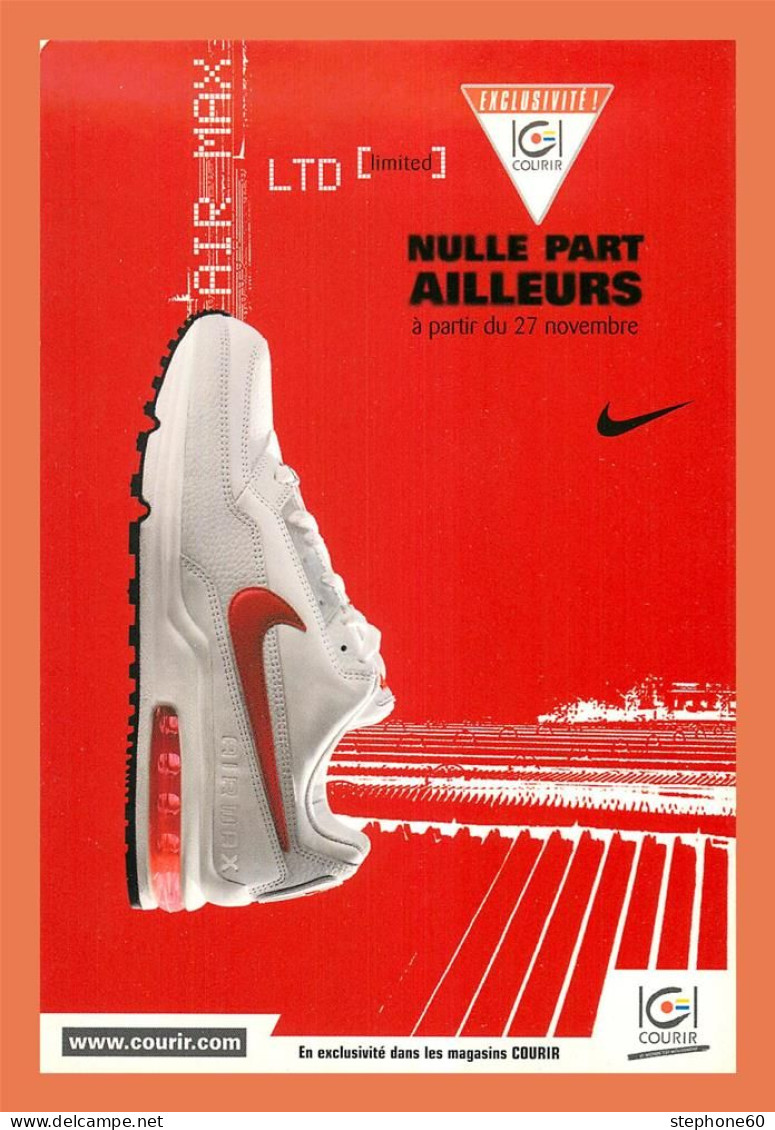 A685 / 423 Carte Pub Magasin Courir Basket NIKE - Advertising