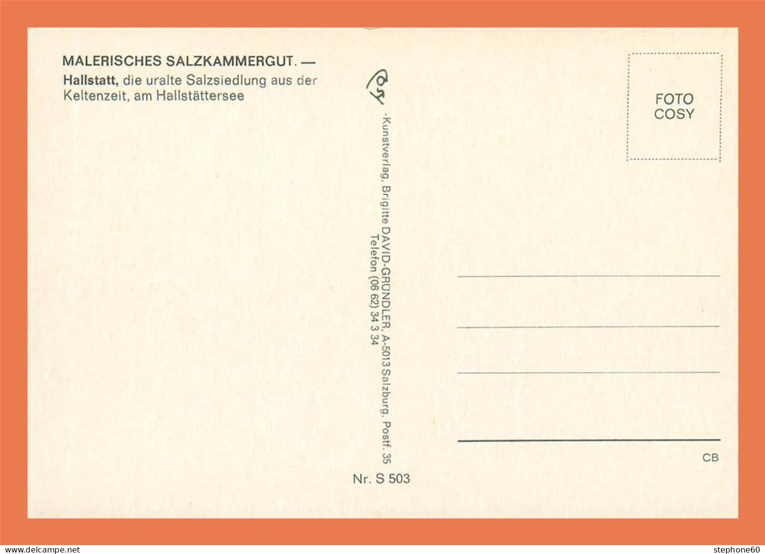 A683 / 311 Autriche MALERISCHES SALZKAMMERGUT - Non Classificati