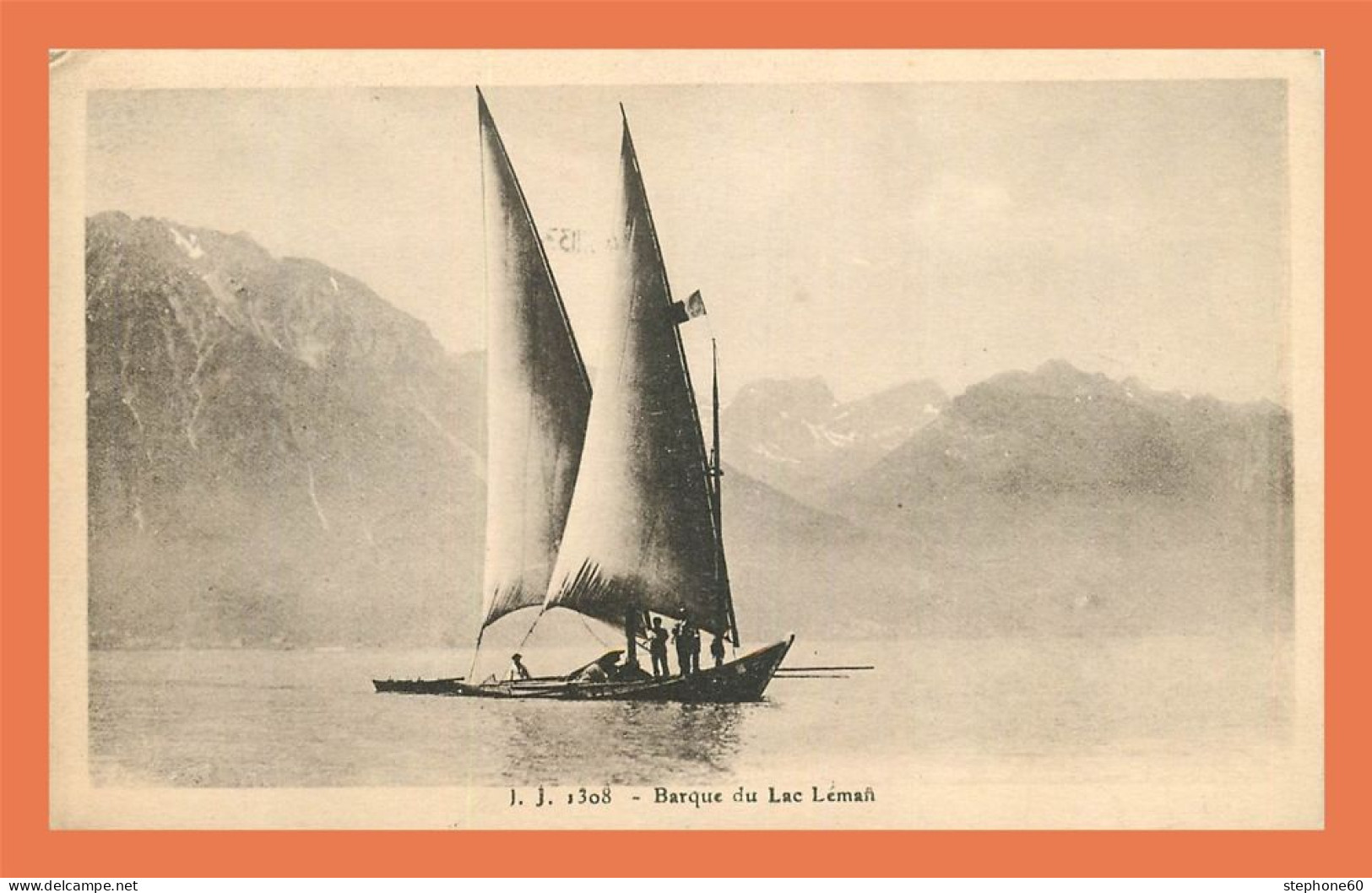 A694 / 387 Suisse Barque Du Lac Léman - Autres & Non Classés