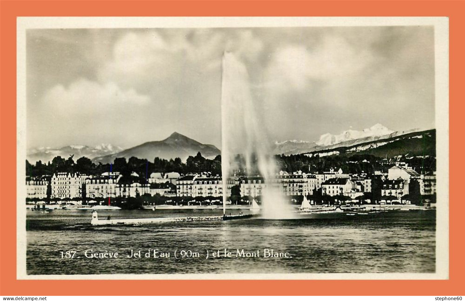 A694 / 495 GENEVE Jet D'Eau Et Le Mont Blanc - Genève