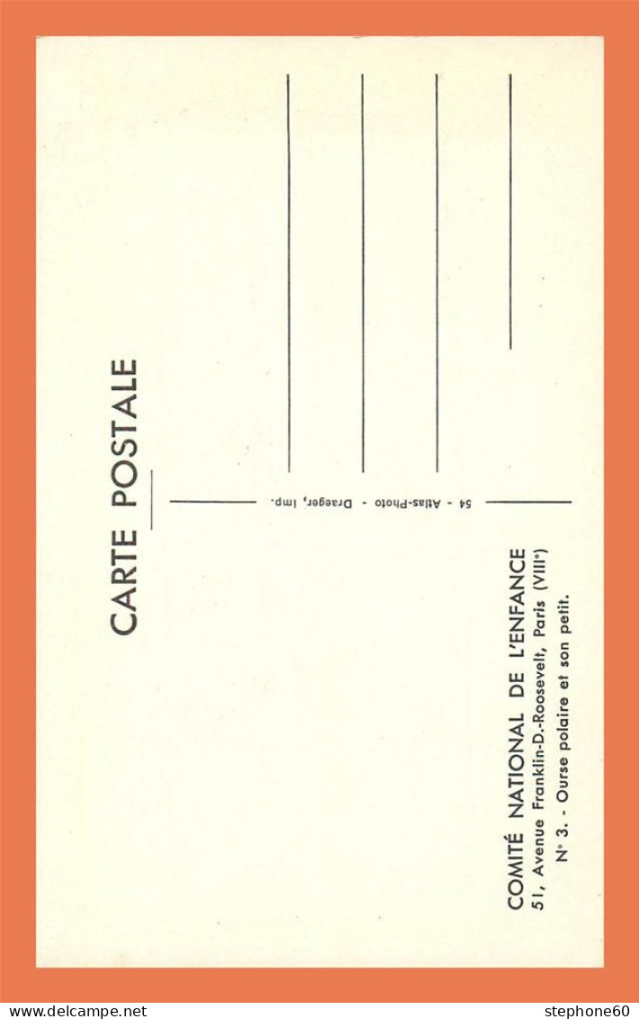 A696 / 669 Ourse Polaire Ours COMITE NATIONAL DE L'ENFANCE - Unclassified