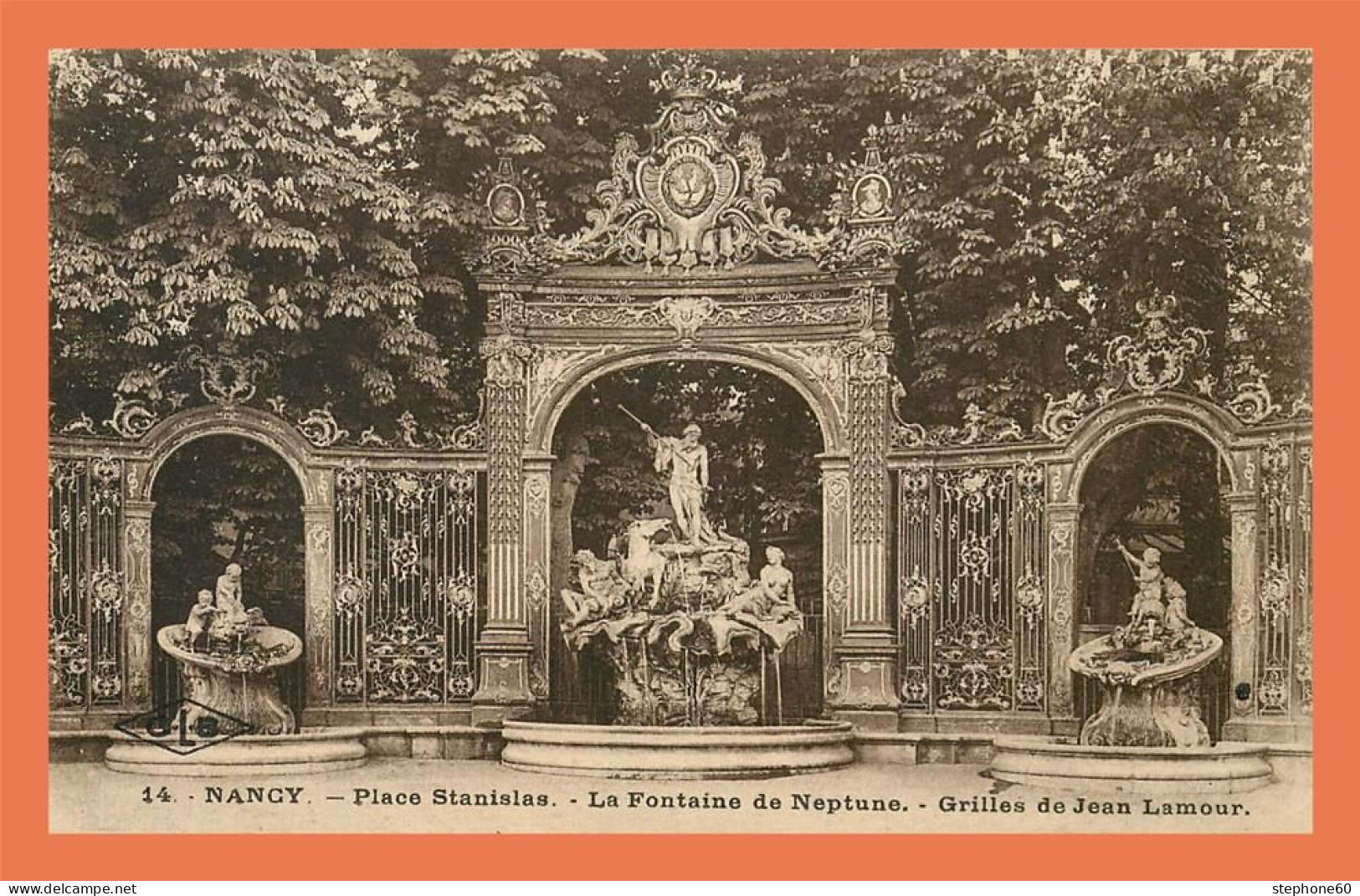 A692 / 653 54 - NANCY Palce Stanislas Fontaine De Neptune - Autres & Non Classés