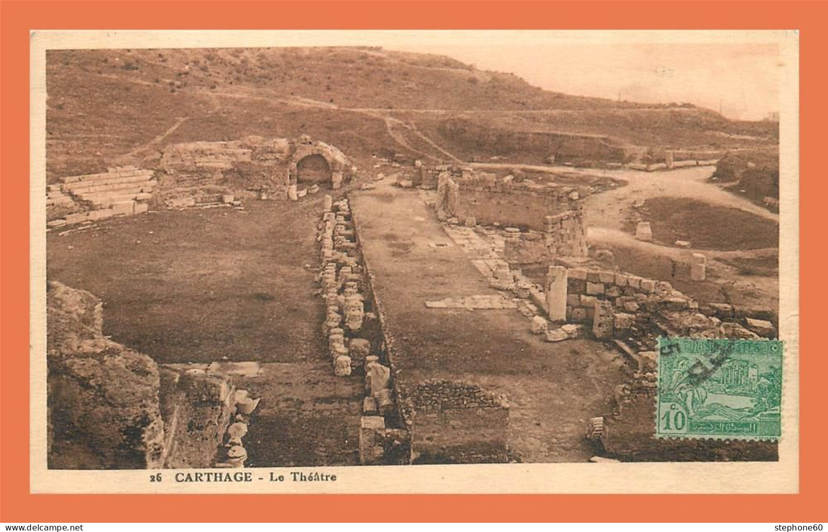 A699 / 139 Tunisie CARTHAGE Le Théatre ( Timbre ) - Tunisia