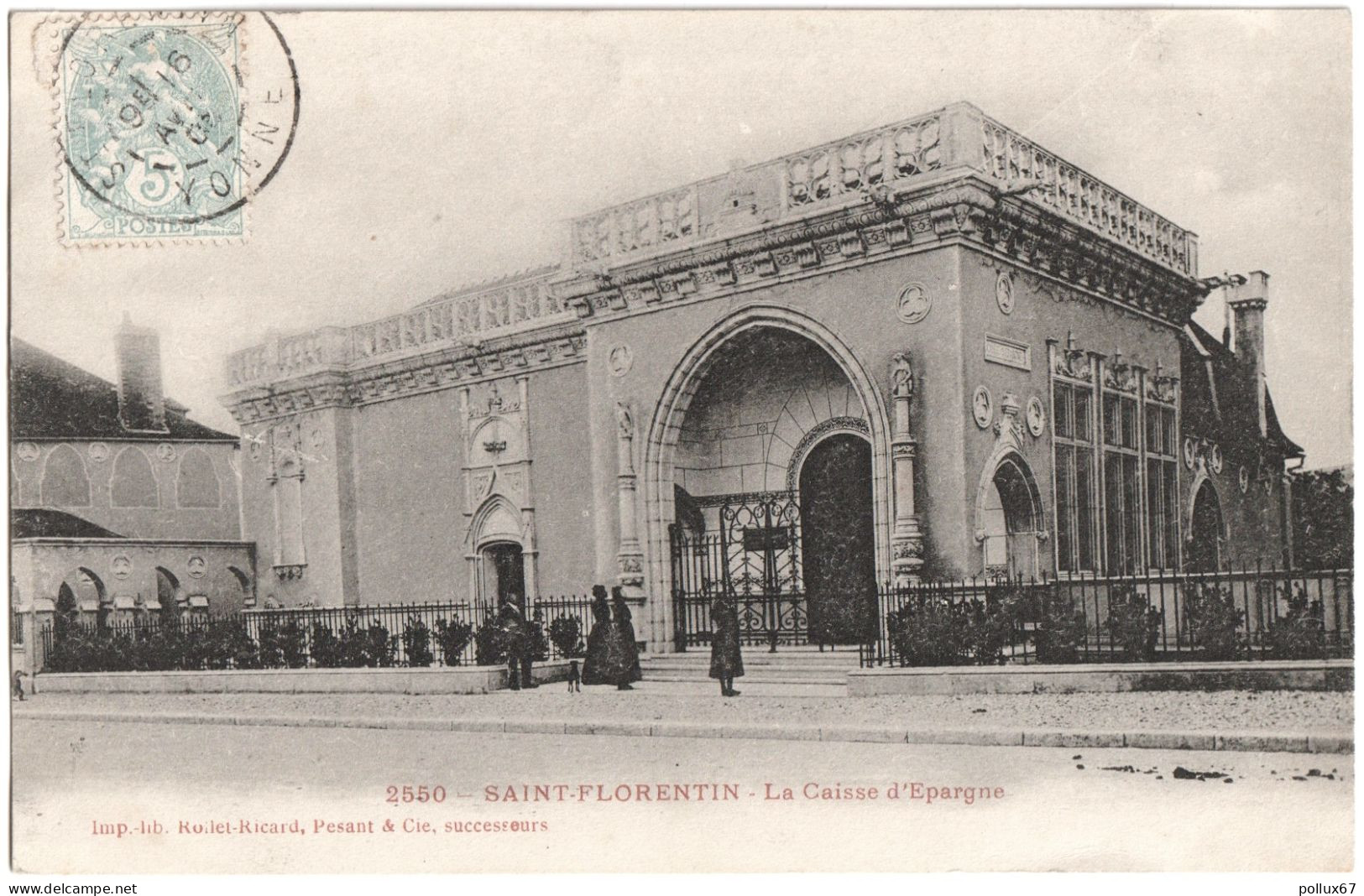 CPA DE SAINT-FLORENTIN  (YONNE)  LA CAISSE D'ÉPARGNE - Saint Florentin