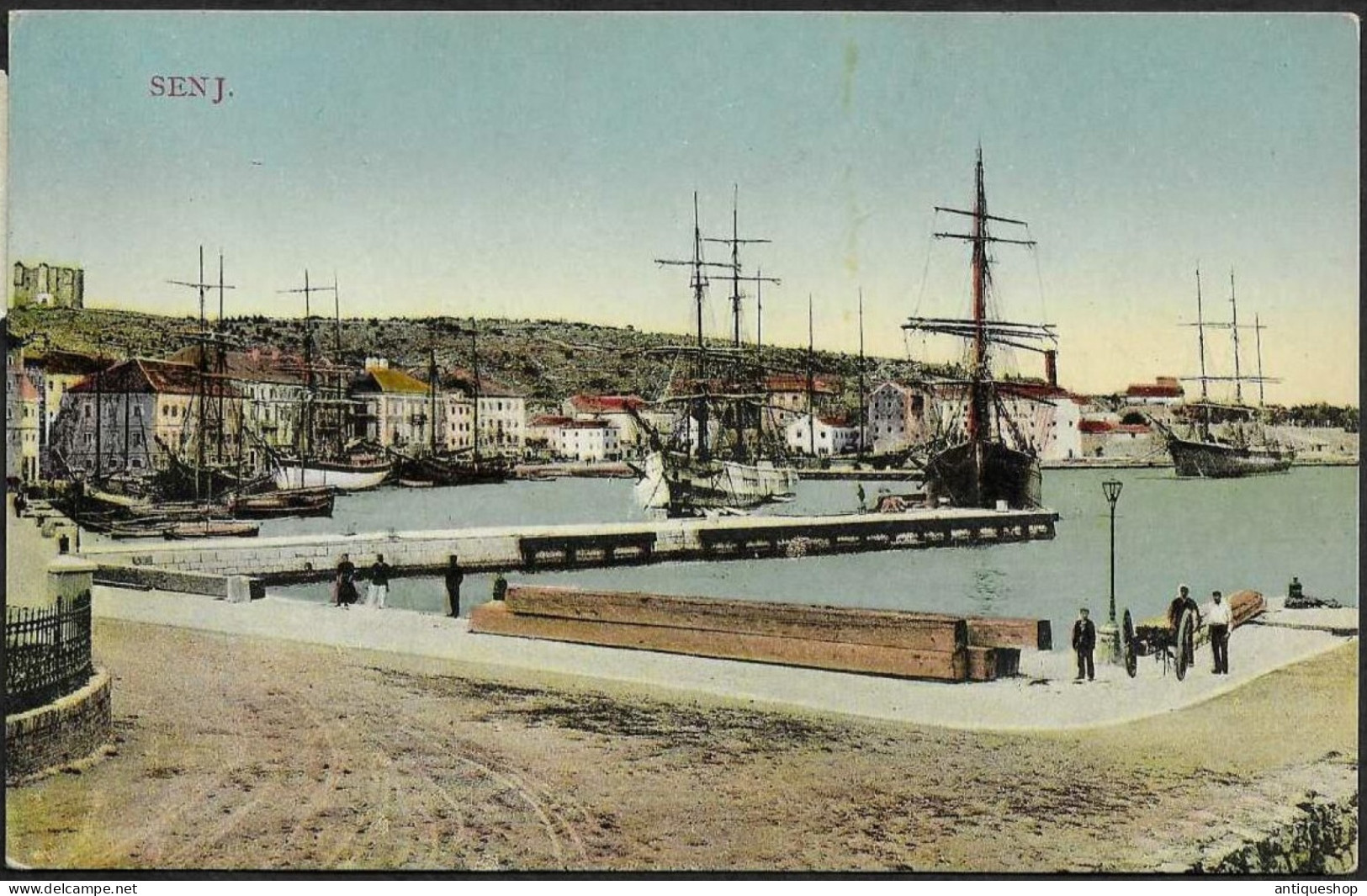 Croatia-----Senj-----old Postcard - Croatie