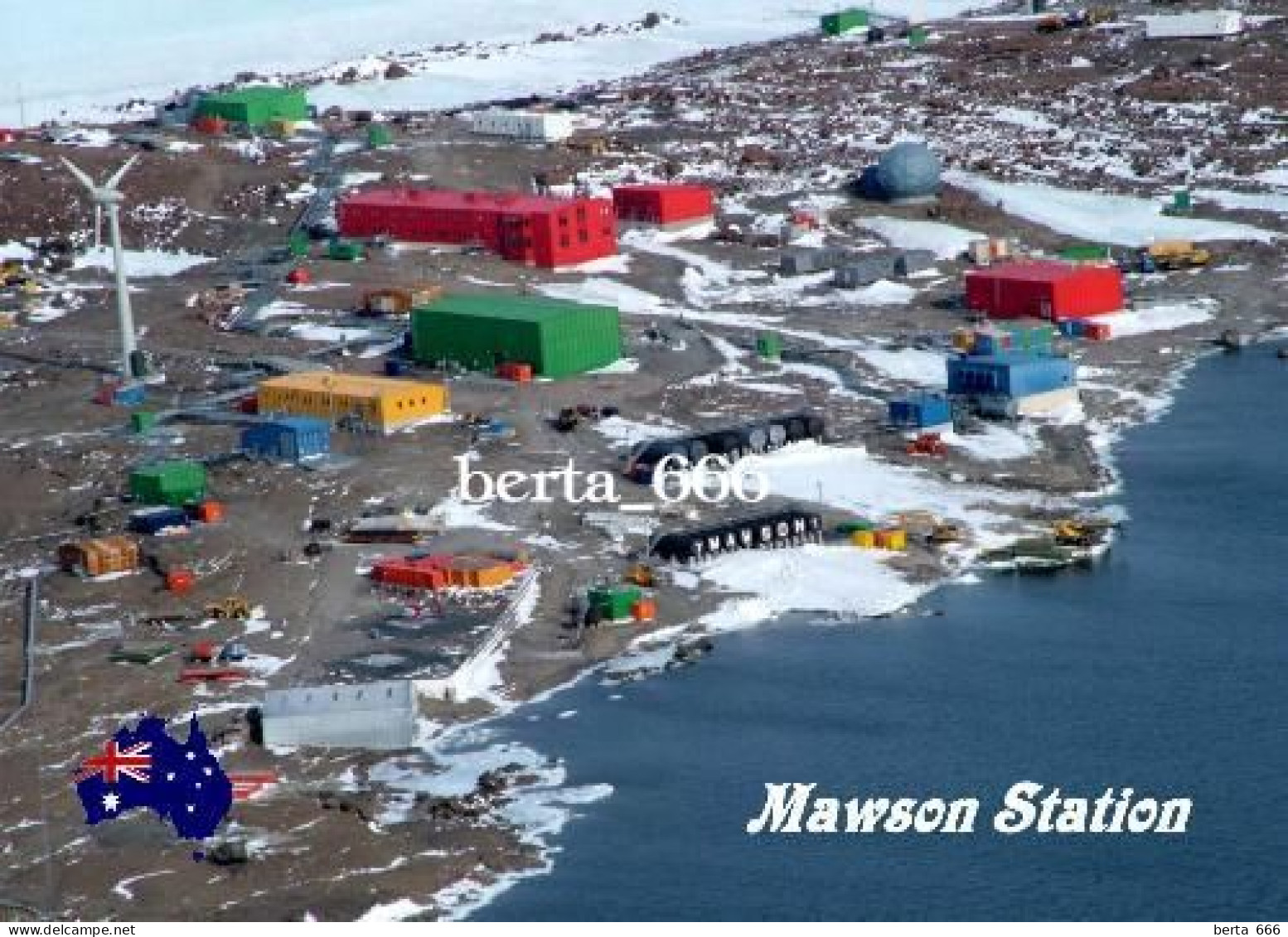 Antarctica Mawson Sation Australia New Postcard - Sonstige & Ohne Zuordnung