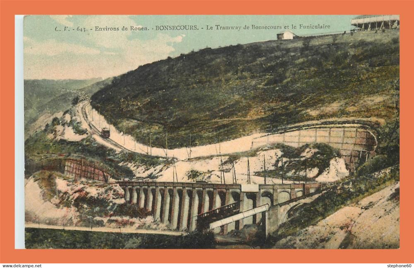 A699 / 137 76 - BONSECOURS Tramway De Bonsecours Et Funiculaire - Bonsecours