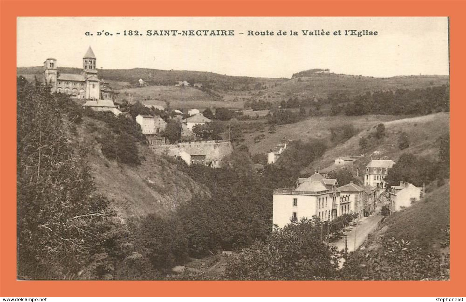 A708 / 217 63 - SAINT NECTAIRE Route De La Vallée Et Eglise - Saint Nectaire