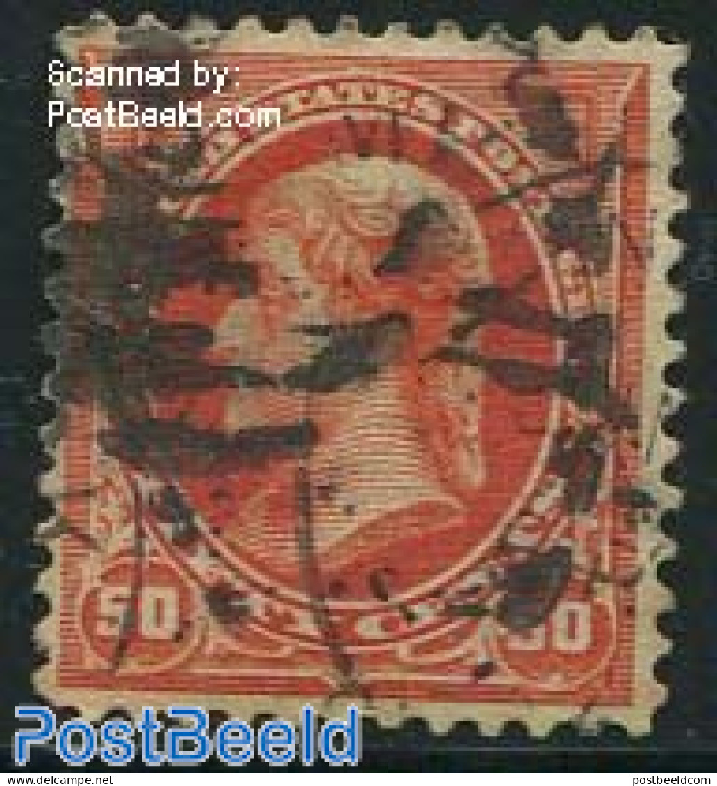 United States Of America 1894 50c Orange, Without WM, Used, Used Stamps - Used Stamps