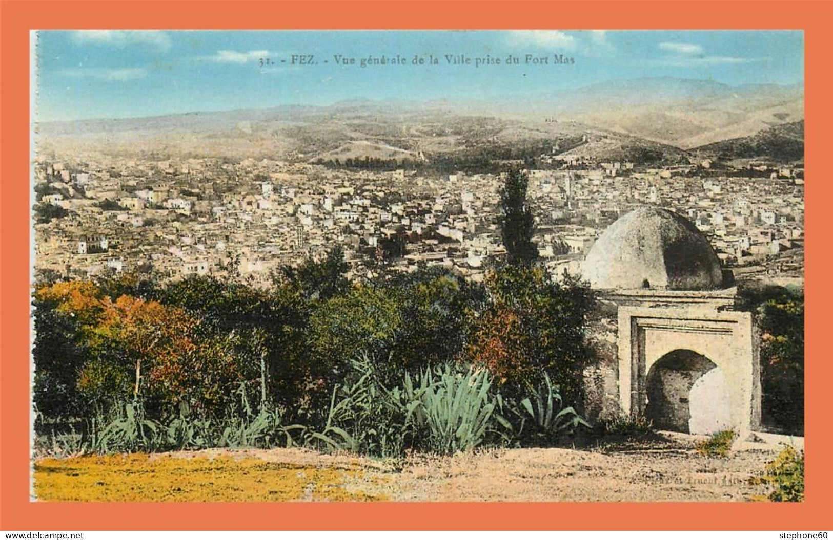 A705 / 143 Maroc FEZ Vue Générale De La Ville Prise Du Fort Max - Fez (Fès)