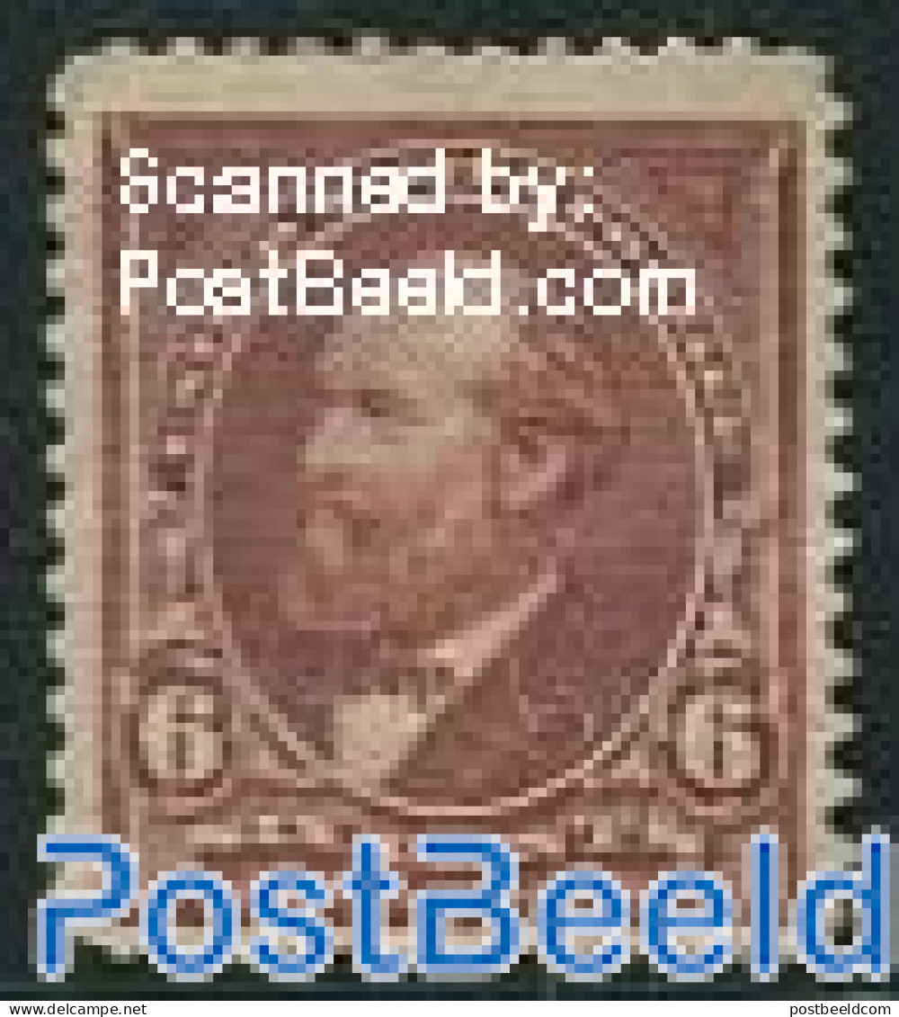 United States Of America 1894 6c, Without WM, Stamp Out Of Set, Unused (hinged) - Neufs