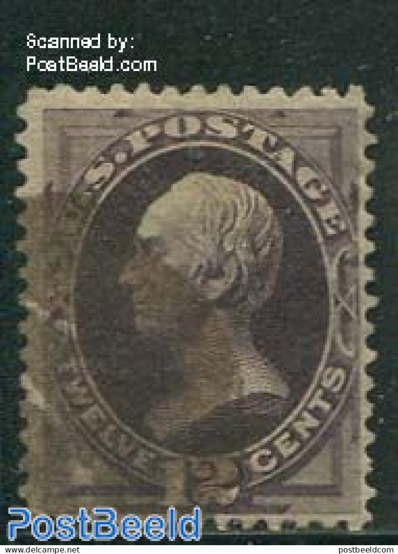 United States Of America 1870 12c Violet, Used, Used Stamps - Gebruikt