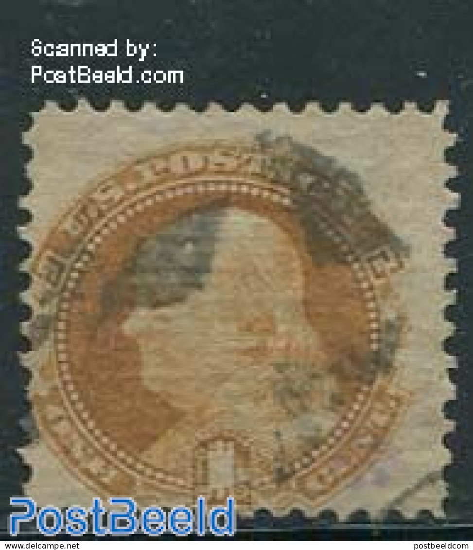 United States Of America 1869 1c Ocre, Used, Used Stamps - Usati