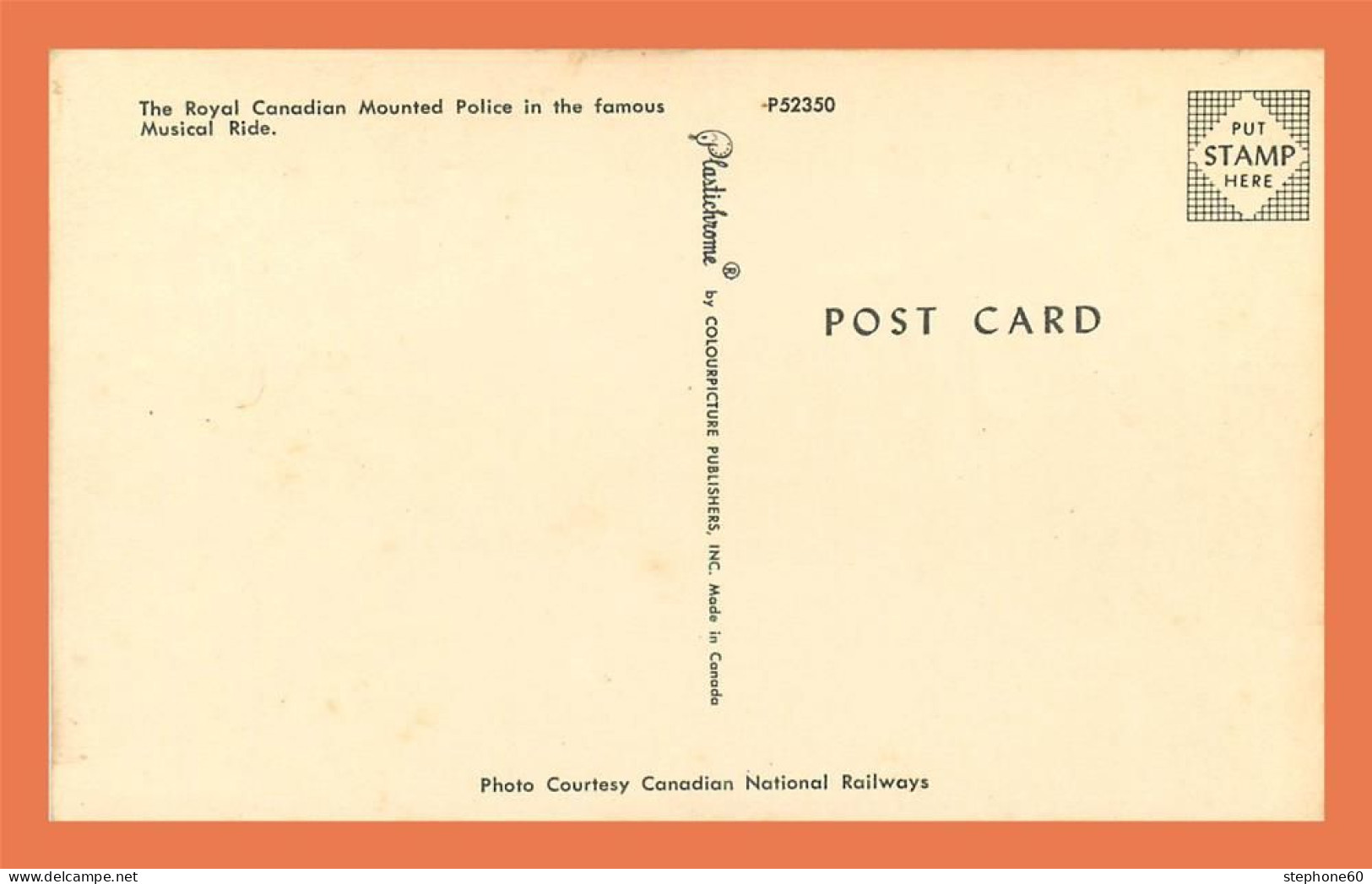 A705 / 561 Royal Canadian Mounted Police - Cartes Modernes