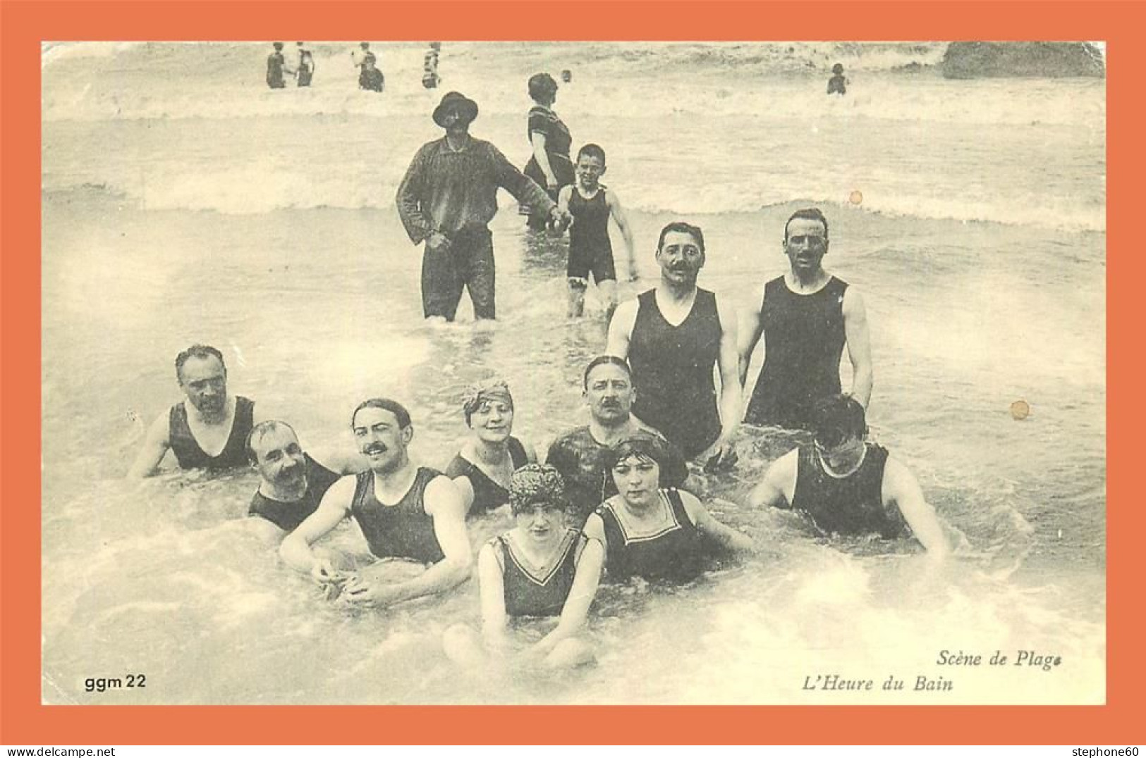 A705 / 545 Homme Femme Scene De Plage ( REPRODUCTION ) - Hommes