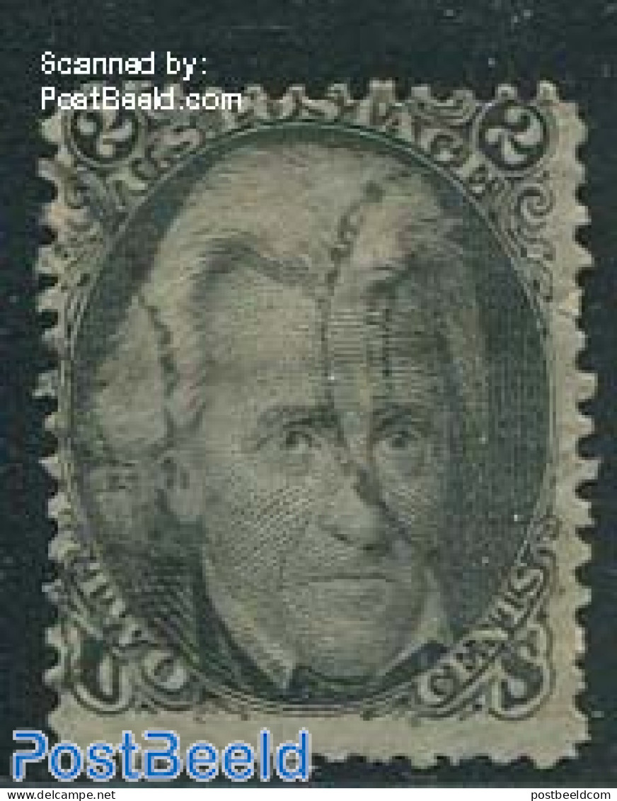 United States Of America 1861 2c Black, Used, Used Stamps - Used Stamps