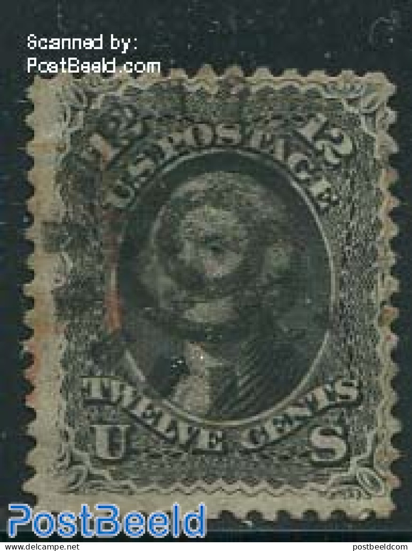 United States Of America 1861 12c, Black, Used, Used Stamps - Oblitérés