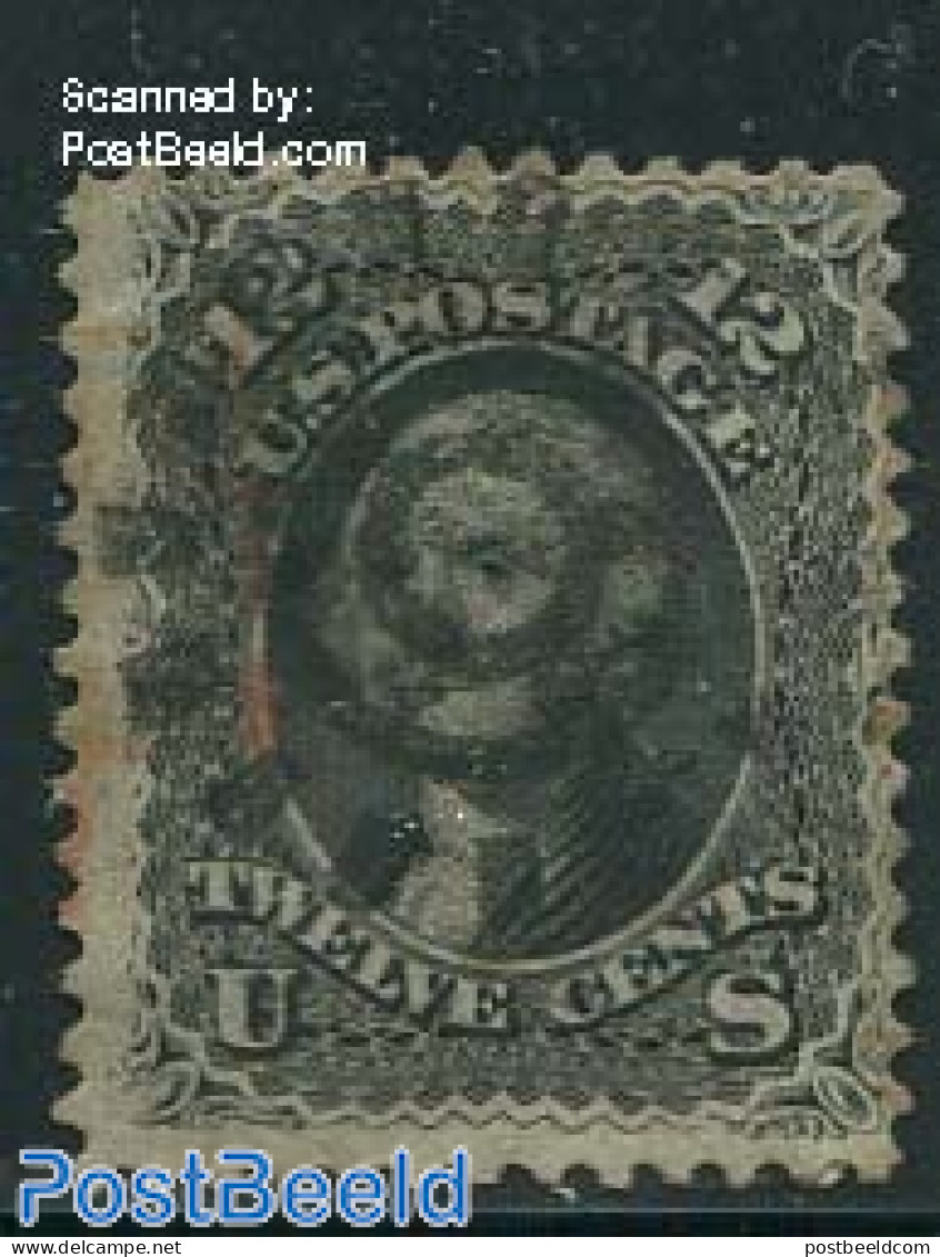 United States Of America 1861 12c, Black, Used, Used Stamps - Gebraucht