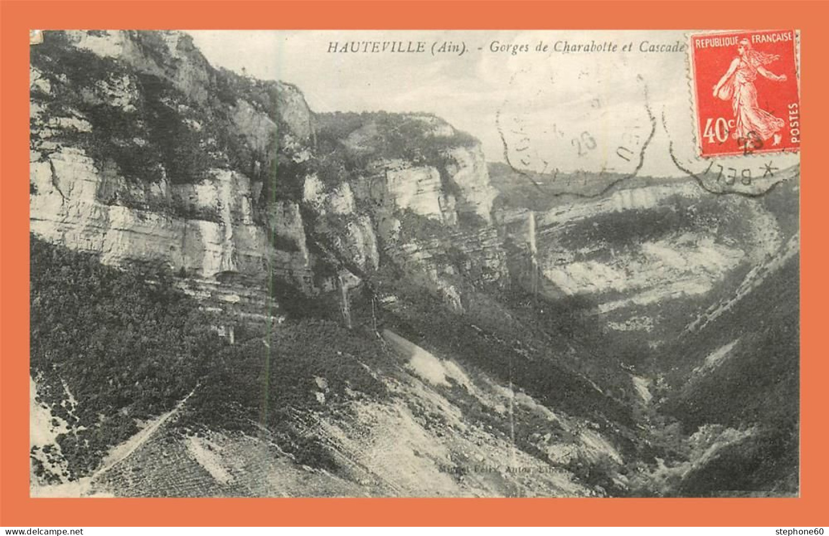 A710 / 027 01 - HAUTEVILLE Gorges De Charabotte Et Cascade - Hauteville-Lompnes