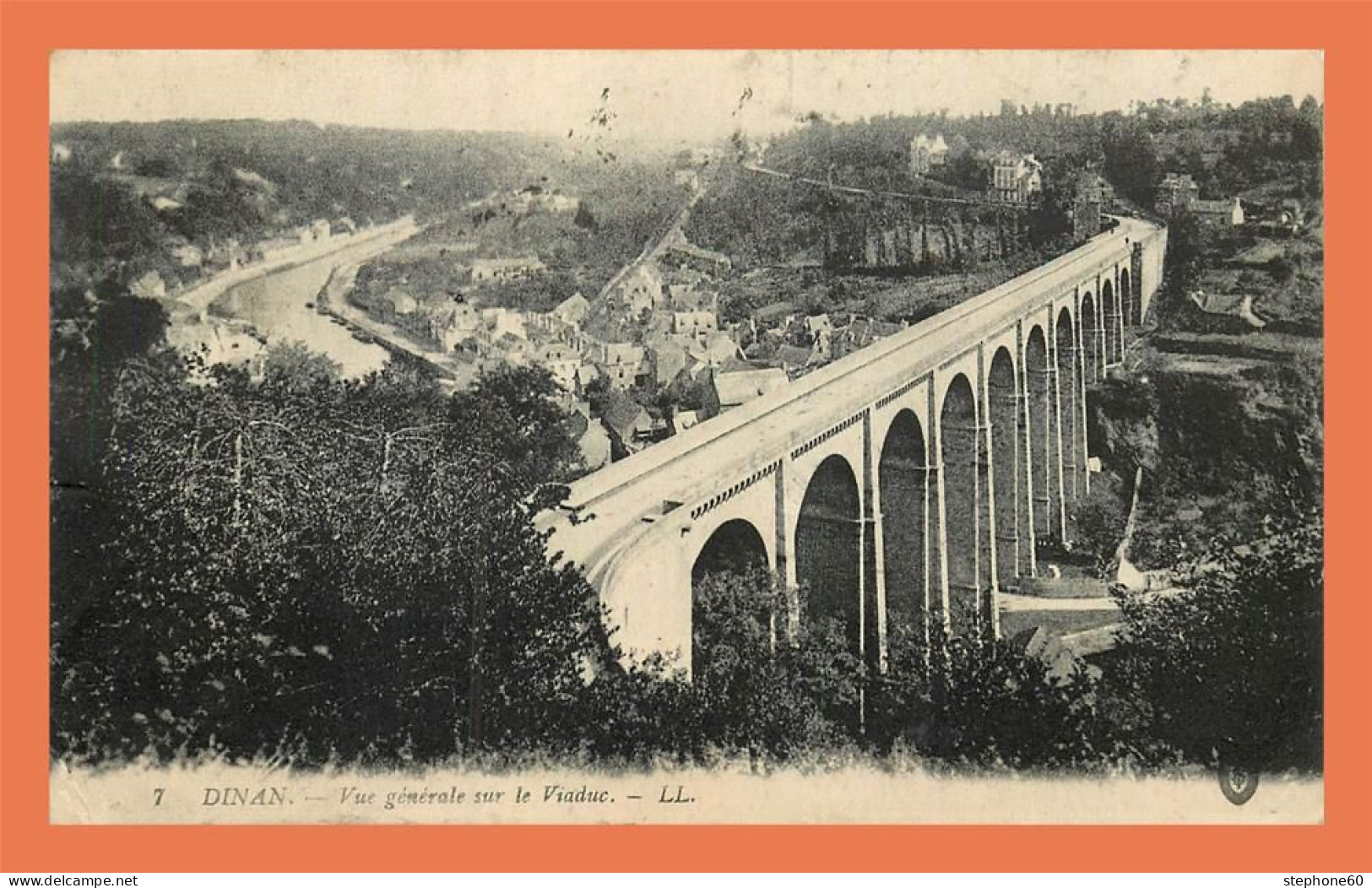 A710 / 549 22 - DINAN Vue Générale Sur Le Viaduc - Dinan