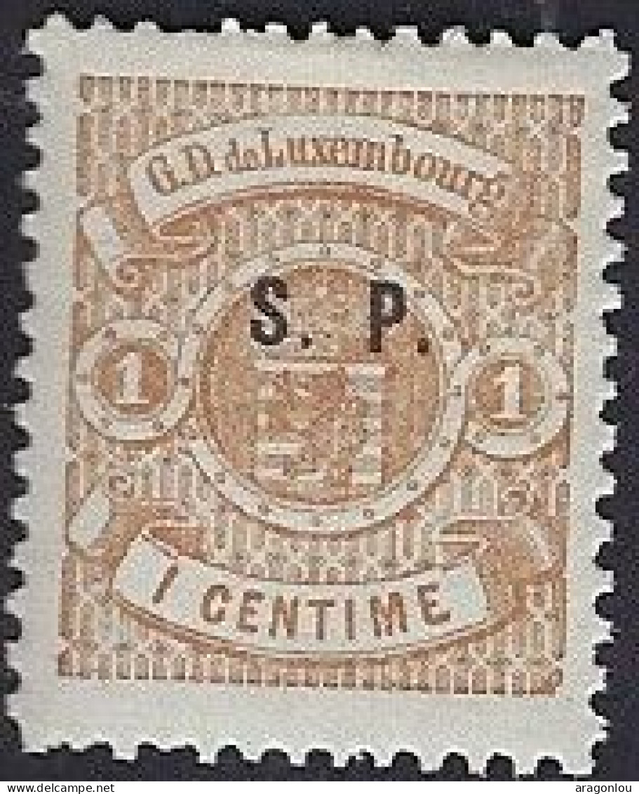 Luxembourg - Luxemburg -  Timbre   Armoiries   1881   1c.   S.P.   Michel 27 I - 1859-1880 Wappen & Heraldik