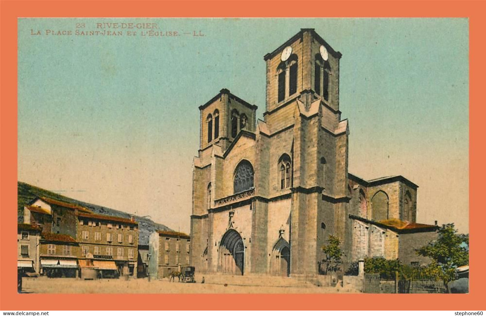 A708 / 171 42 - RIVE DE GIER Place Saint Jean Et Eglise - Rive De Gier