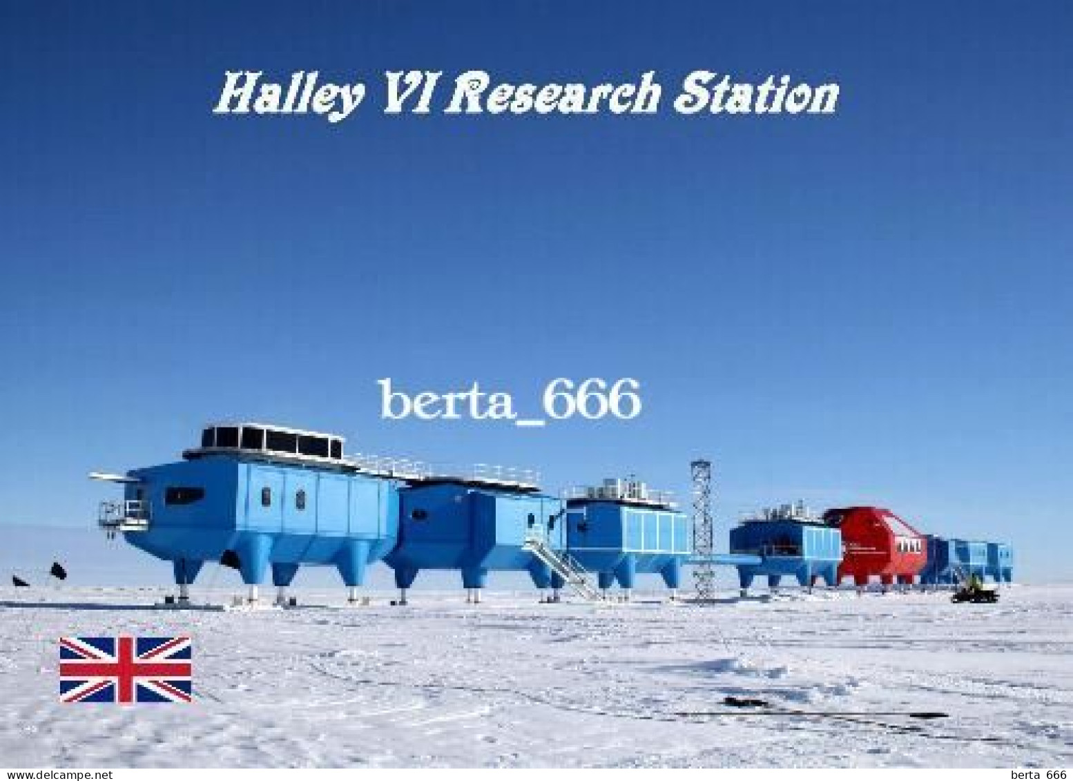 Antarctica Halley VI Research Station British Antarctic Survey New Postcard - Other & Unclassified
