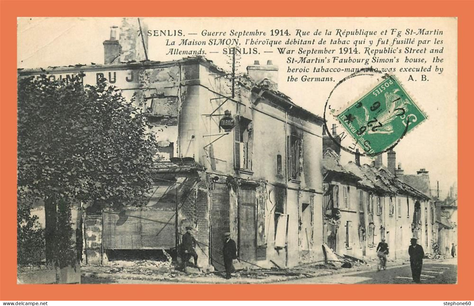 A711 / 255 60 - SENLIS Guerre 1914 Rue De La République - Senlis