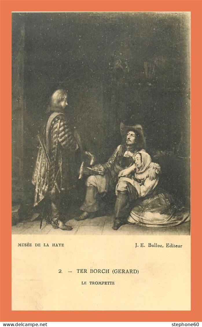 A716 / 589 Tableau Musée De La Haye TER BORCH Gerard Le Trompette - Malerei & Gemälde