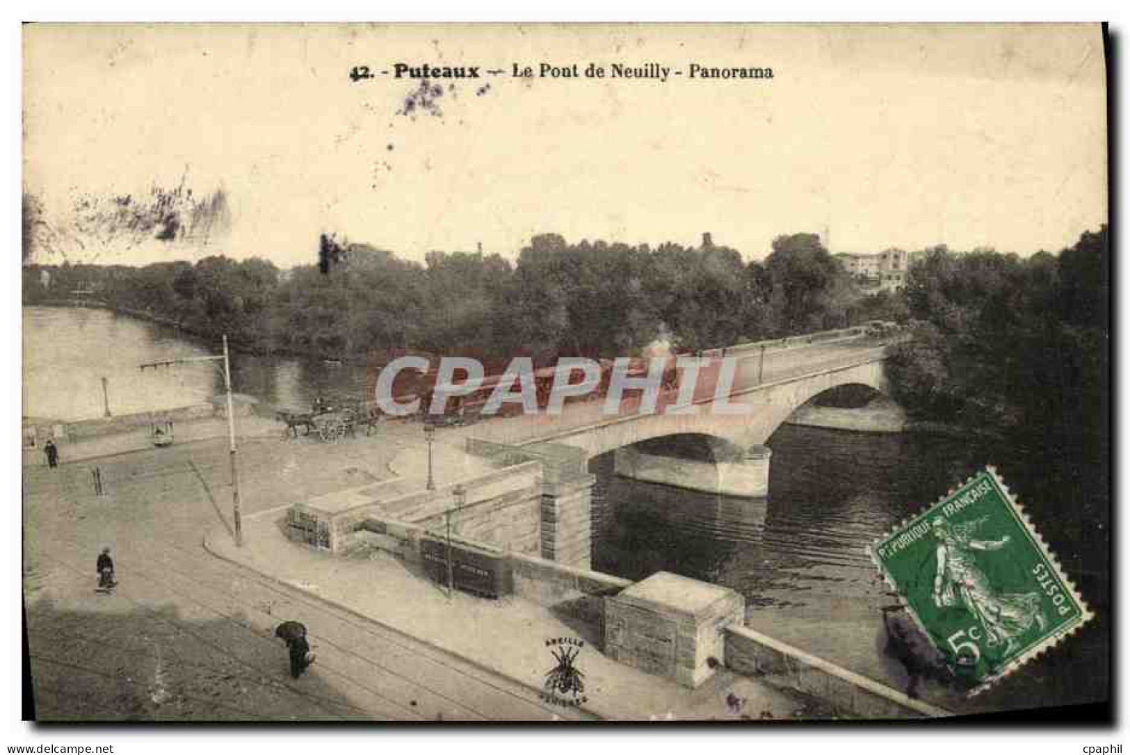 CPA Puteaux Le Pont De Neuilly Panorama - Puteaux