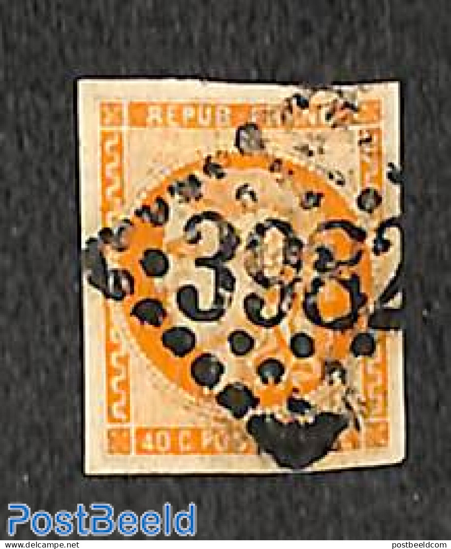 France 1870 40c Orange, Used, Used Stamps - Gebruikt