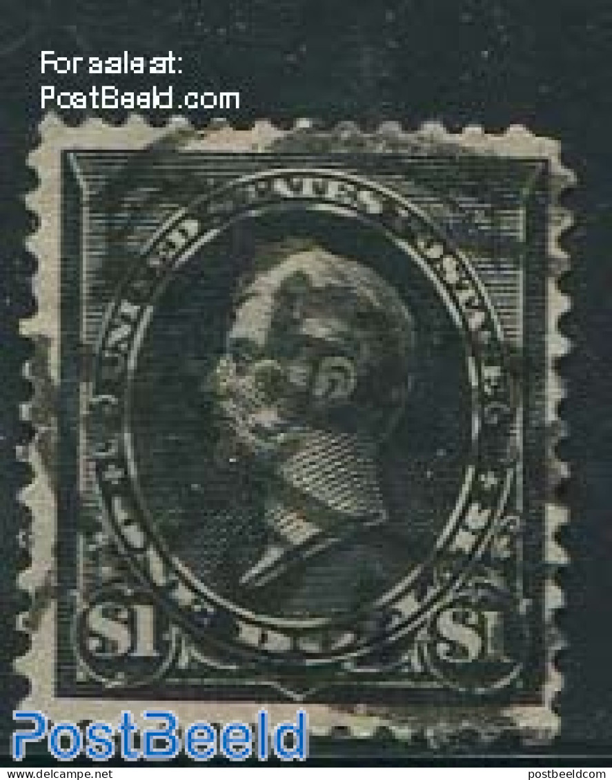 United States Of America 1895 1$ Black, Type II, Used, Used Stamps - Usati