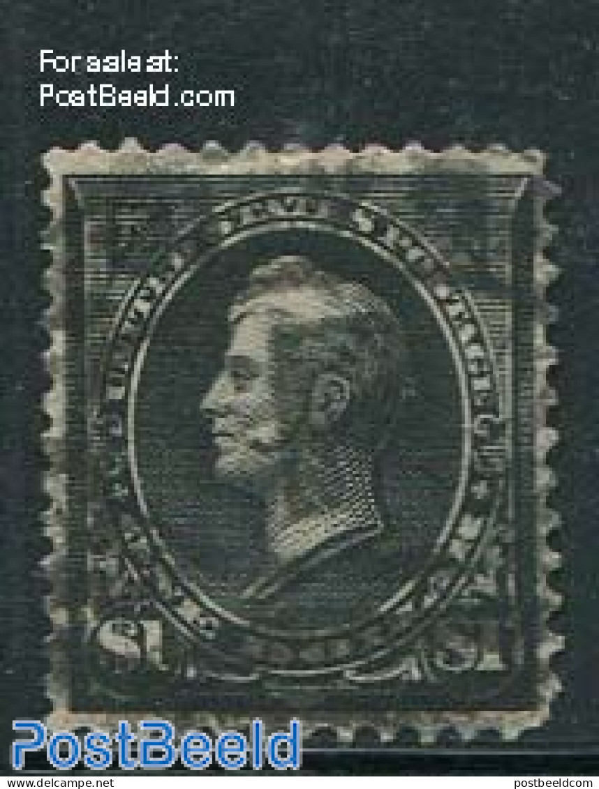 United States Of America 1894 1$, Black, Used, Used - Oblitérés
