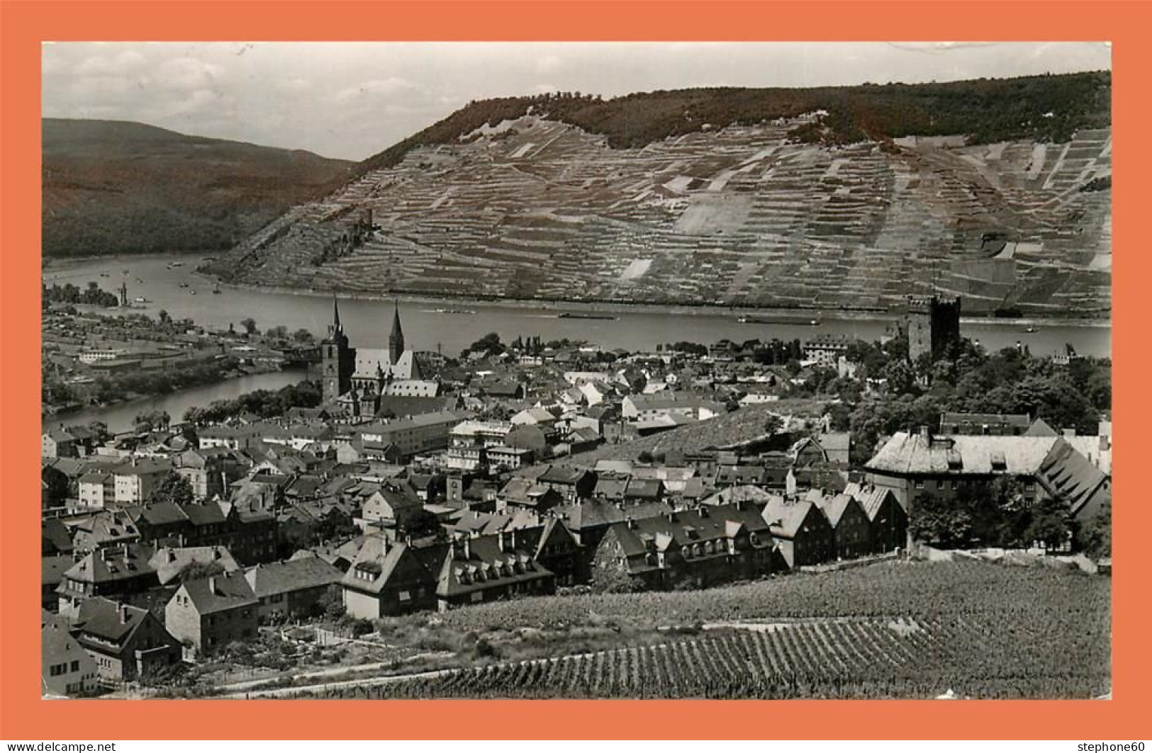 A718 / 605 BINGEN Am Rhein Mit Blick Auf De Mauseturm - Bingen