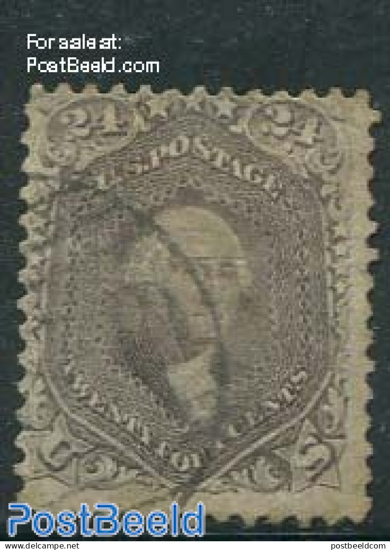 United States Of America 1861 24c, Lilac/grey, Used, Used Stamps - Used Stamps