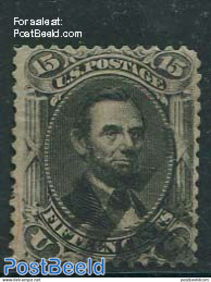 United States Of America 1861 15c Black, Used, Used Stamps - Oblitérés