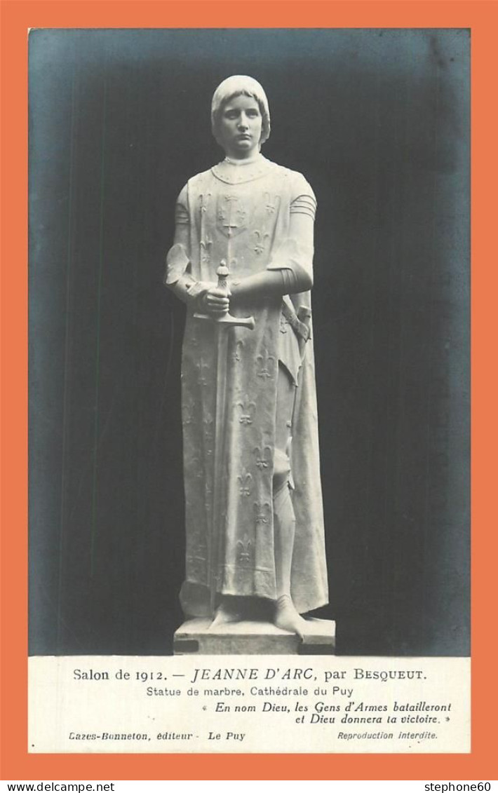 A719 / 337 Salon De 1912 JEANNE D'ARC Par Besqueut - Sculptures