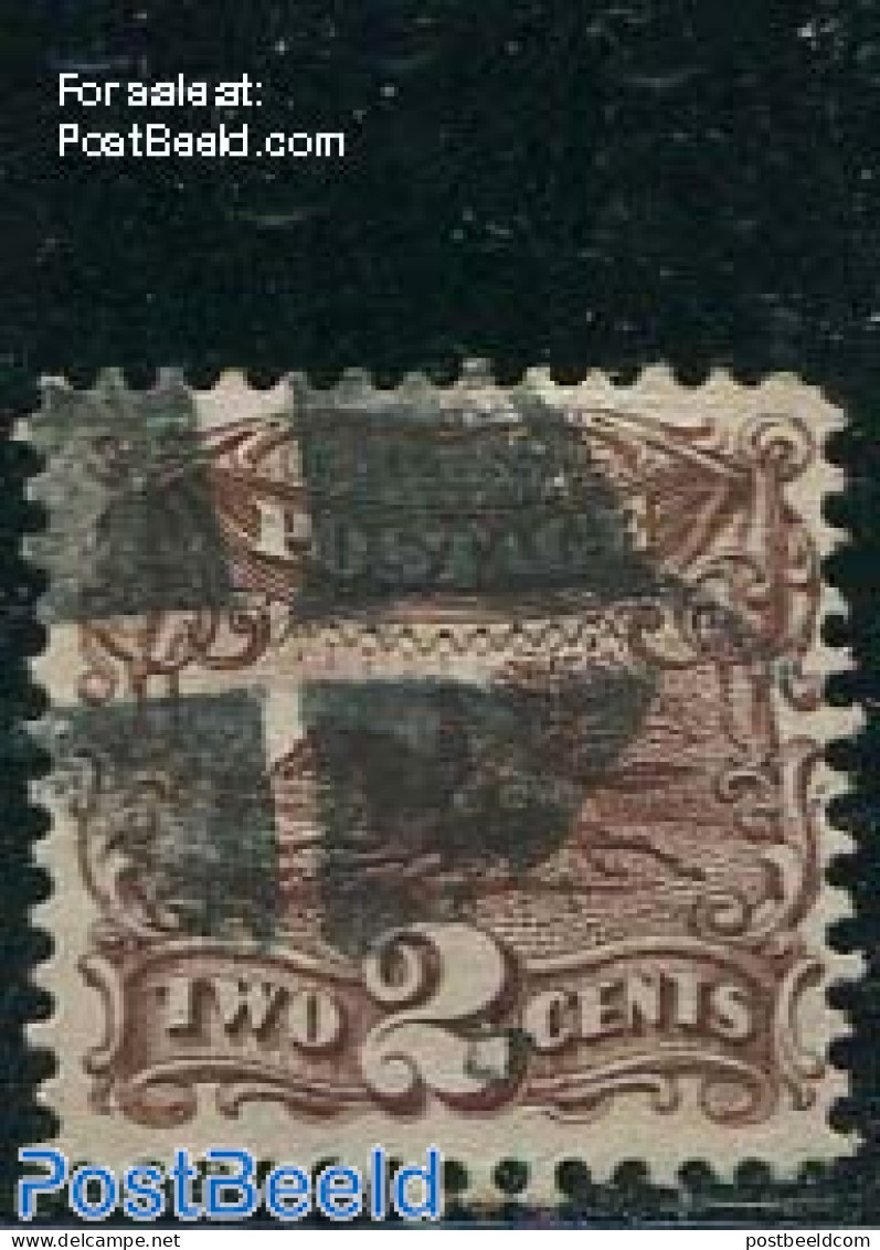 United States Of America 1869 2c Brown, Used, Used Stamps, Nature - Horses - Usati