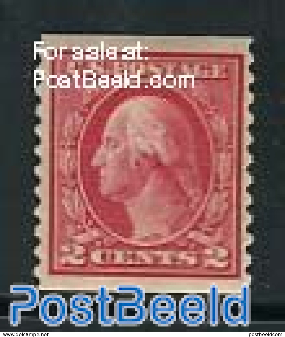 United States Of America 1914 2c, Vert. Perf. 10, Stamp Out Of Set, Unused (hinged) - Nuevos