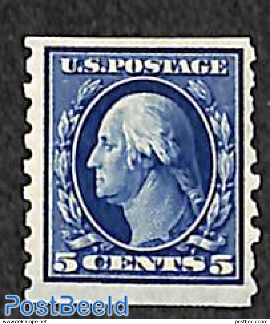 United States Of America 1910 5c, Vertical Perf. 8.5, Stamp Out Of Set, Mint NH - Nuevos
