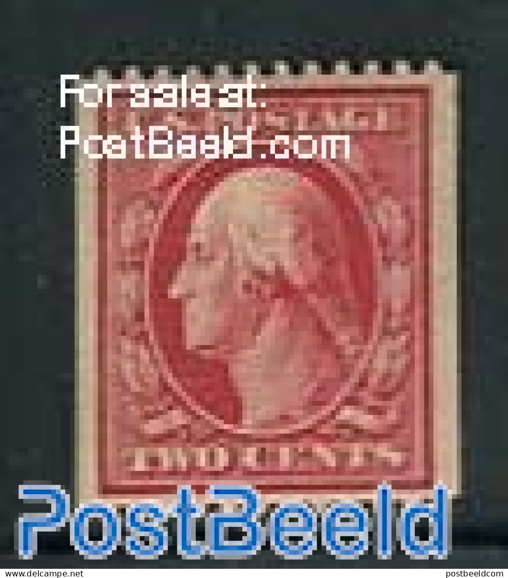 United States Of America 1910 2c, Hor. Perf. 12, Stamp Out Of Set, Unused (hinged) - Unused Stamps
